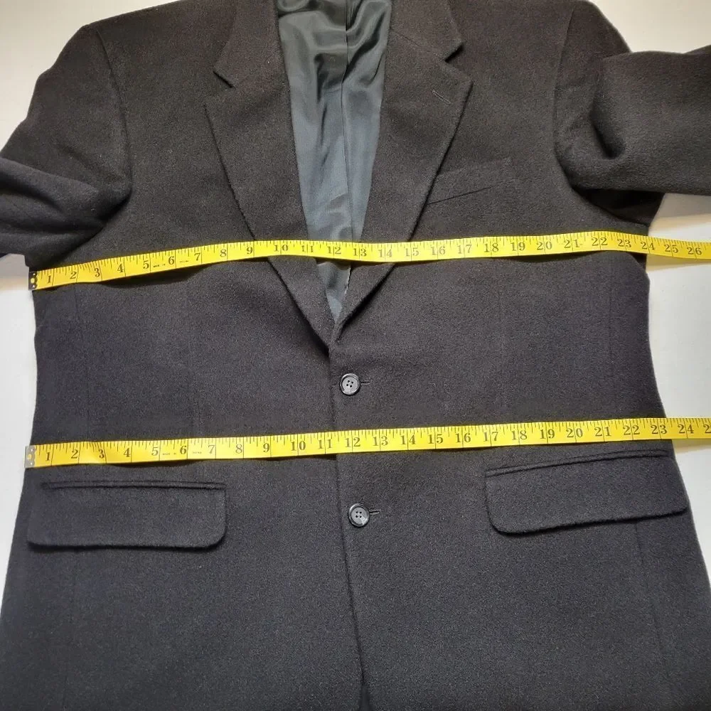 Stafford Camel Hair Classic Black Men's Blazer